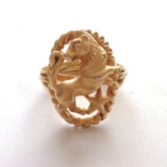 ISO TRIFARI LEO ZODIAC RING 1969 - Picture 1 of 1